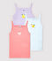 Lote de 3 camisetas de tirantes con estampado de frutas de niña variante 1