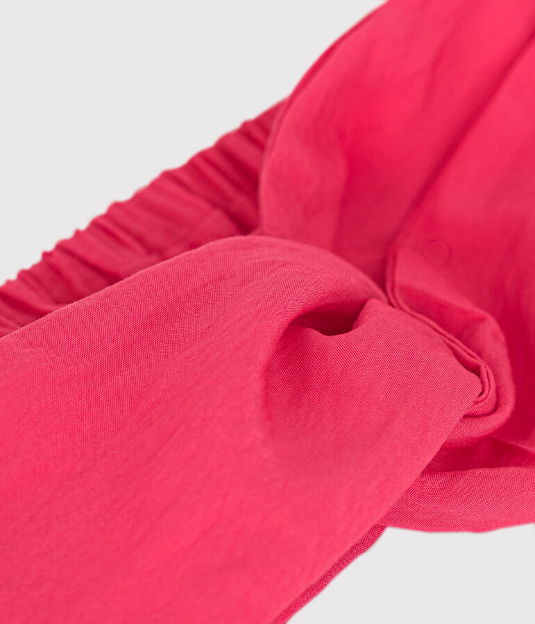 Diadema infantil de tela lisa rosa GLOSS