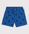 Shorts infantiles de algodón con corazones azul ALASKA FONCE/ MEDIEVAL