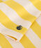 Camiseta de punto flameado a rayas para niña amarillo NECTAR/ AVALANCHE