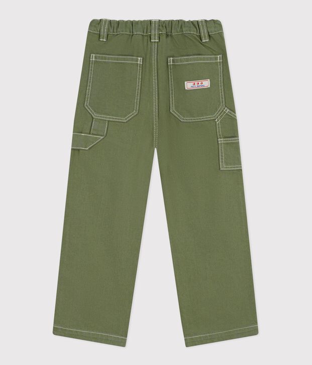 Pantal&oacute;n carpenter infantil de algod&oacute;n OLIVINE