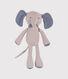 Peluche elefante de punto acanalado