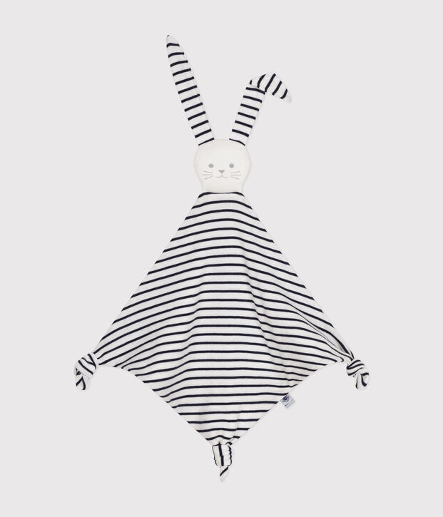 Peluche marinero de algod&oacute;n blanco/azul