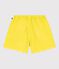 Shorts infantiles de algod&oacute;n liso amarillo