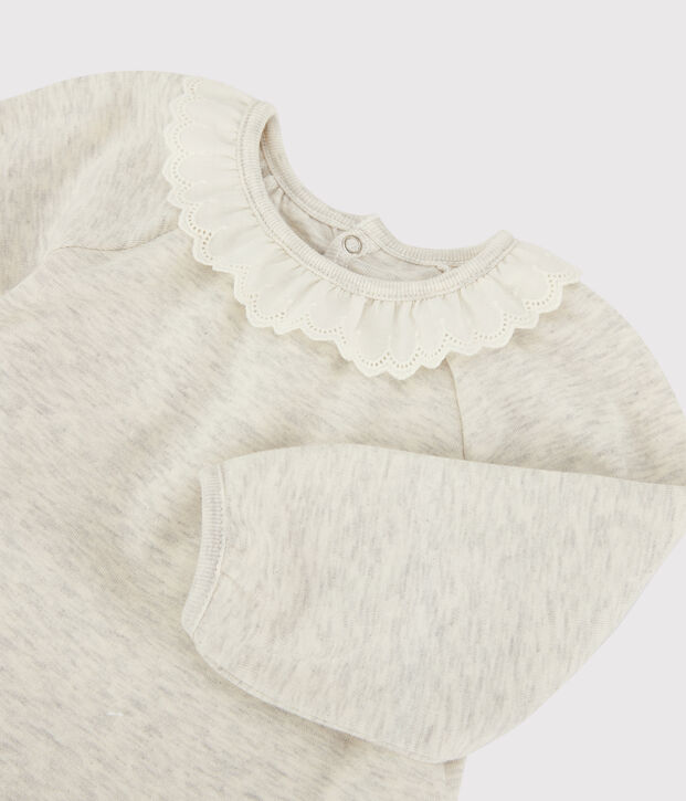 Blusa de algod&oacute;n de beb&eacute;. MONTELIMAR CHINE