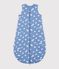 Saco para beb&eacute; de algod&oacute;n con estampado de corazones TOG 2,5 azul/blanco