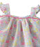 Vestido estampado para bebé niña blanco ECUME/blanco MULTICO