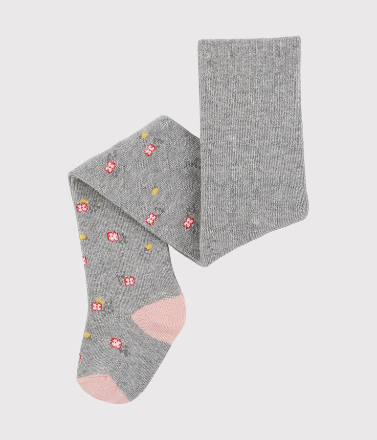 Pantis para beb&eacute; ni&ntilde;a rosa/gris