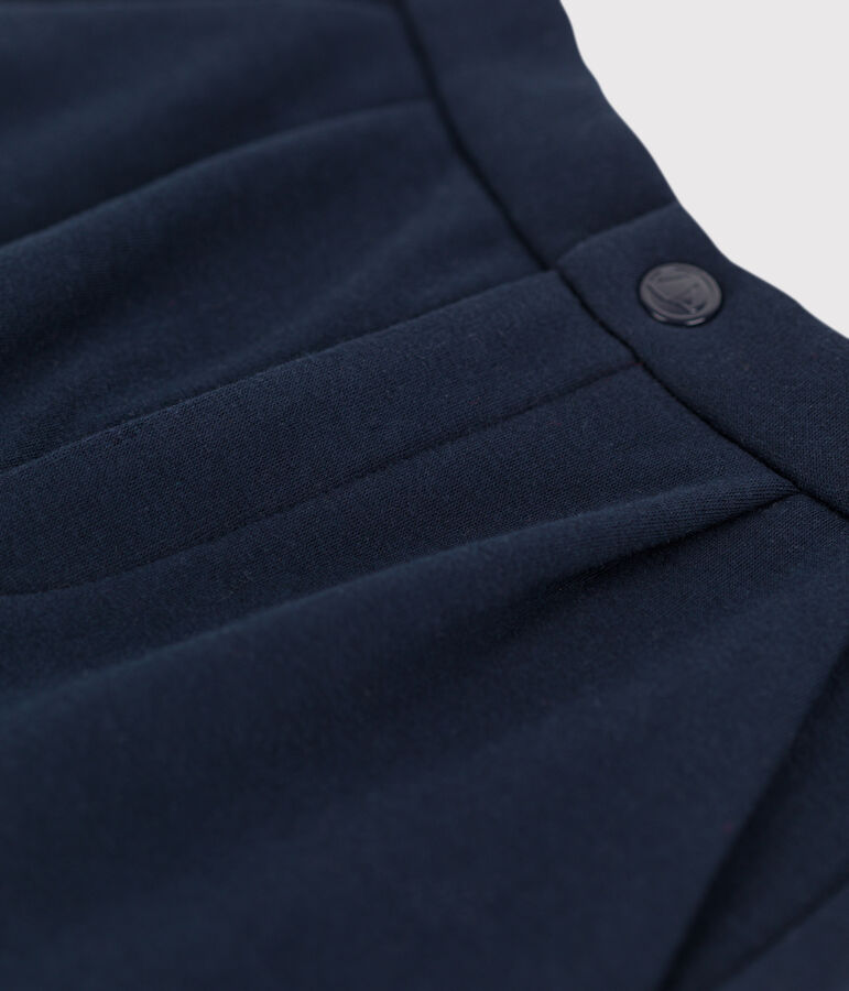 Pantal&oacute;n c&aacute;lido de terciopelo y mulet&oacute;n de ni&ntilde;a / ni&ntilde;o azul