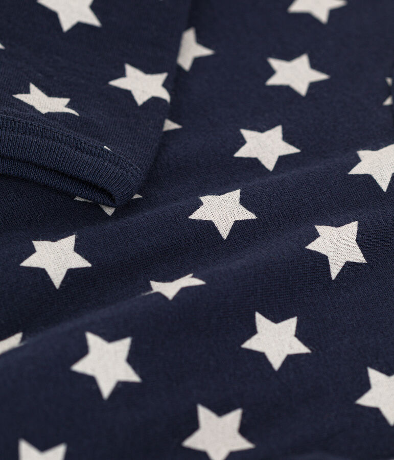 Pelele de algod&oacute;n con estrellas azul/blanco