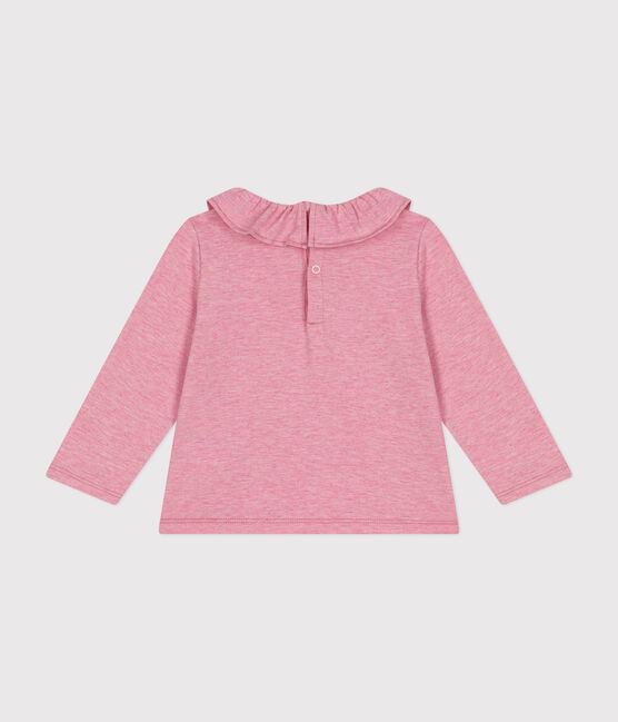 Blusa de manga larga de jersey para bebé rosa ROSELINE CHINE