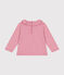 Blusa de manga larga de jersey para bebé rosa ROSELINE CHINE