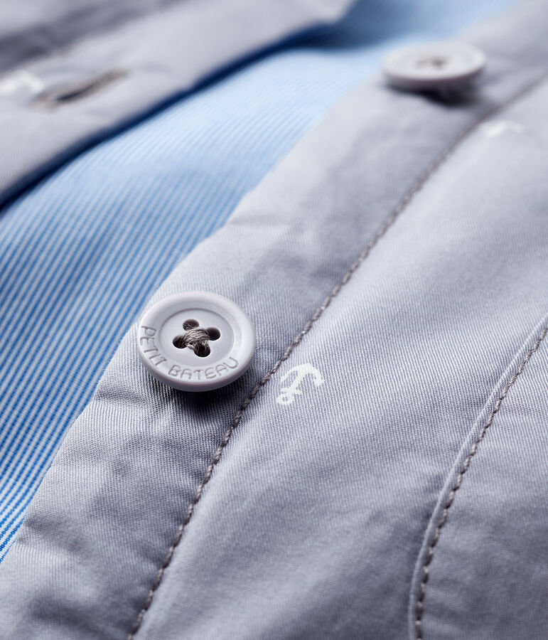 Chaqueta de celebraci&oacute;n de sarga irresistible de beb&eacute; ni&ntilde;o gris/blanco