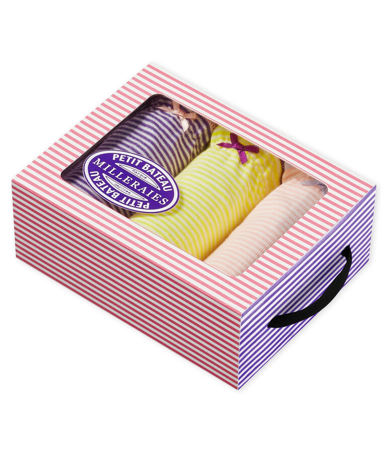 Lote de 3 braguitas para mujer multicolor