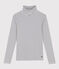 Camiseta L'ICONIQUE de algodón con cuello vuelto para mujer blanco MARSHMALLOW/azul SMOKING