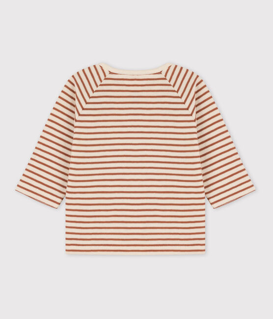 Camiseta a rayas de túbico de algodón para bebé blanco AVALANCHE/ CINA:AVALANCHE