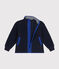 Chaqueta con cremallera de tejido polar para niño azul SMOKING