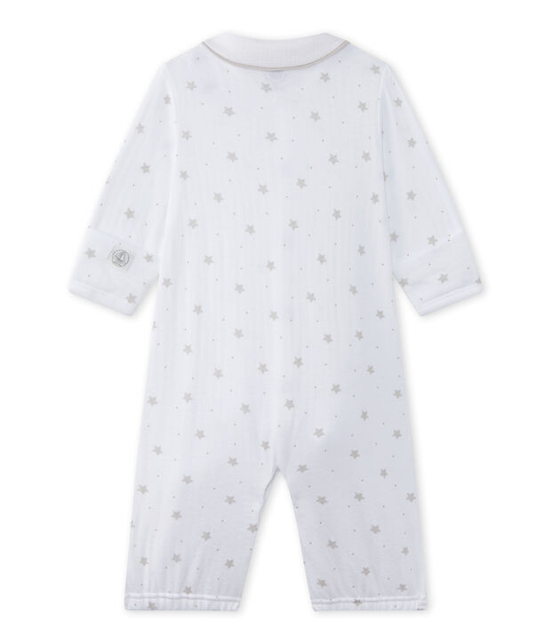 Saco beb&eacute; mixto 2 en 1 blanco/marron