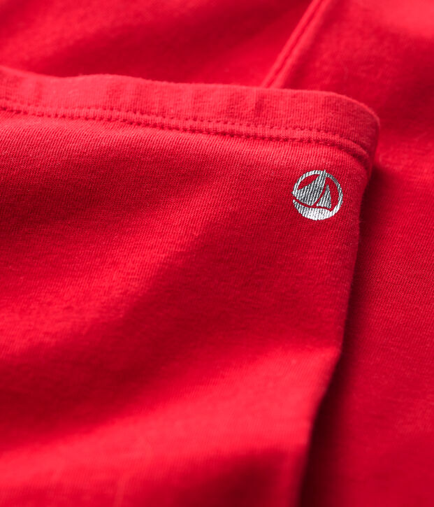 Leggings de punto de elastano de ni&ntilde;a rojo