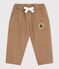 Pantalón cargo liso de algodón con insignia para bebé beige ROCHE CLAIR