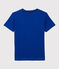 Camiseta de manga corta de punto de niño azul SURF