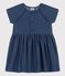 Vestido de tejido vaquero ligero ecológico para bebé azul DENIM