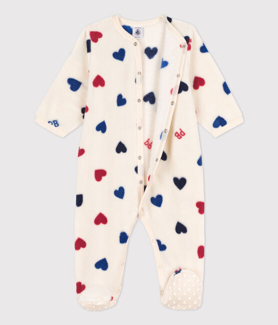 Sobrepijama de tejido polar para bebé blanco AVALANCHE/ MULTICO