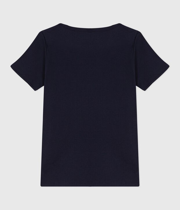 Camiseta ic&oacute;nica de mujer con cuello almirante de algod&oacute;n SMOKING