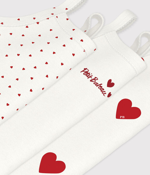 Juego de 3 bodys con tirantes de beb&eacute; multicolor