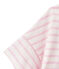 Marinera de manga corta en jersey para mujer blanco MARSHMALLOW/rosa BABYLONE