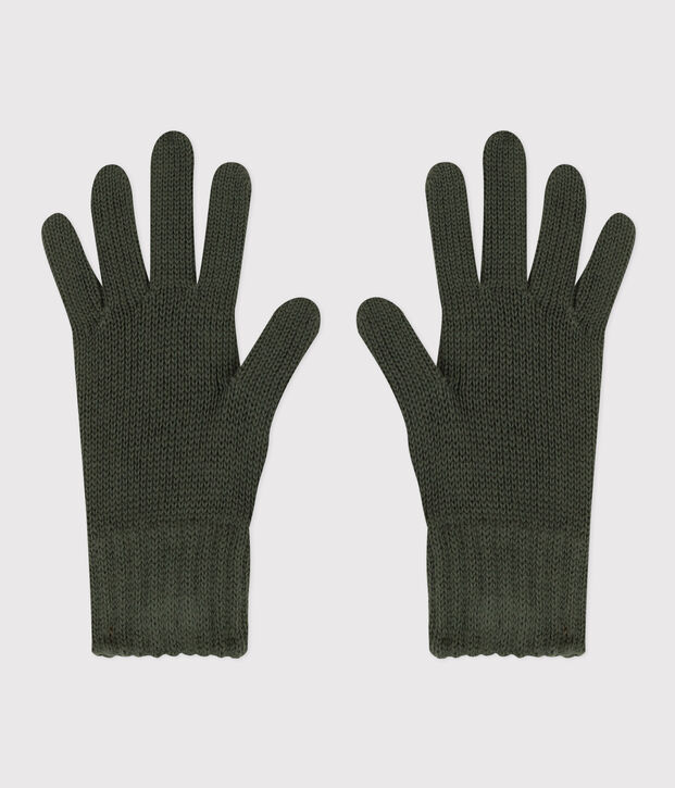 Guantes de punto de ni&ntilde;o/ni&ntilde;a verde