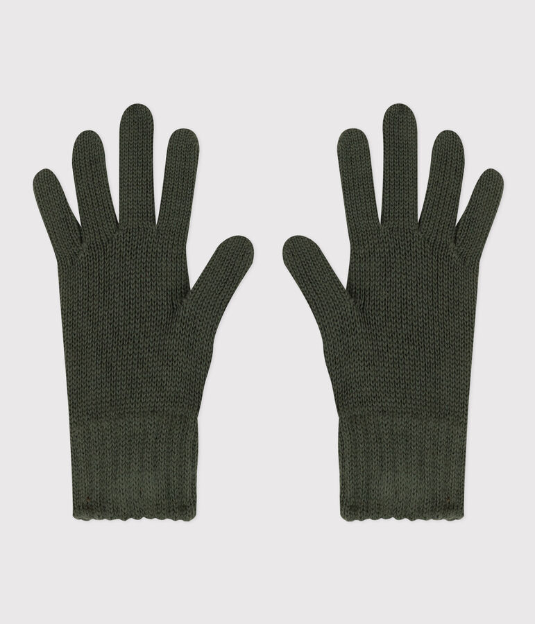 Guantes de punto de ni&ntilde;o/ni&ntilde;a verde