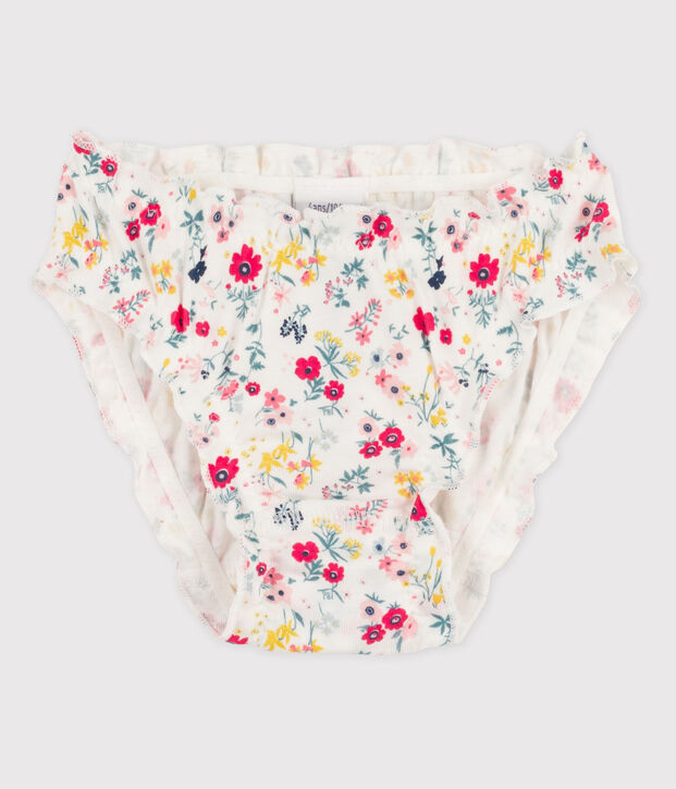 Braguita de algod&oacute;n de ni&ntilde;a blanco/multicolor