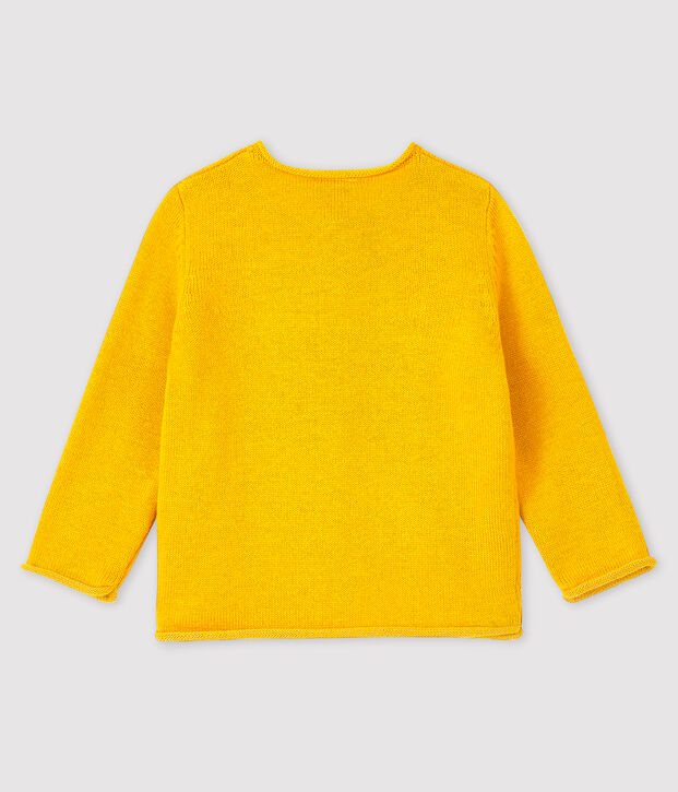 C&aacute;rdigan de manga larga para beb&eacute; ni&ntilde;a amarillo