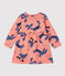 Vestido de muletón con estampado de animales para bebé rosa PAPAYE/ MULTICO