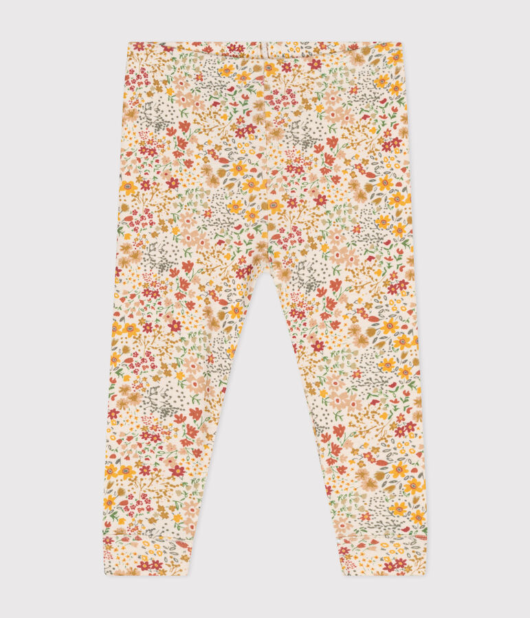 Leggings de algod&oacute;n para beb&eacute; crudo/multicolor