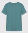 Camiseta L'ICONIQUE con cuello redondo de algodón de mujer verde BRUT