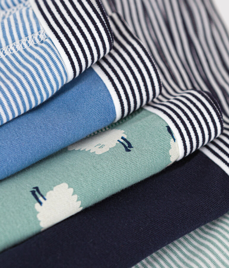 Juego de 5 b&oacute;xeres infantiles de algod&oacute;n con motivo de oveja multicolor