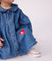 Vestido denim de manga larga con cuello para bebé azul DENIM CLAIR