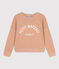 Sudadera de algodón para mujer beige VINTAGE