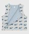 Chaleco reversible de algodón con estampado de ballenas para bebé CO2/ ADRIATIC