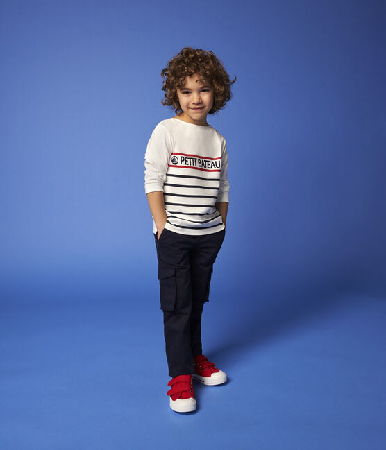 Camiseta de punto de niña/niño blanco MARSHMALLOW