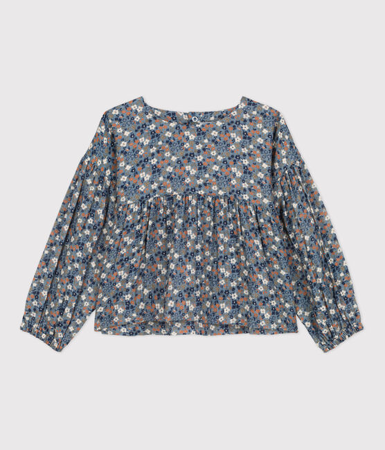 Blusa estampada de gasa de algodón de niña ROVER/ MULTICO
