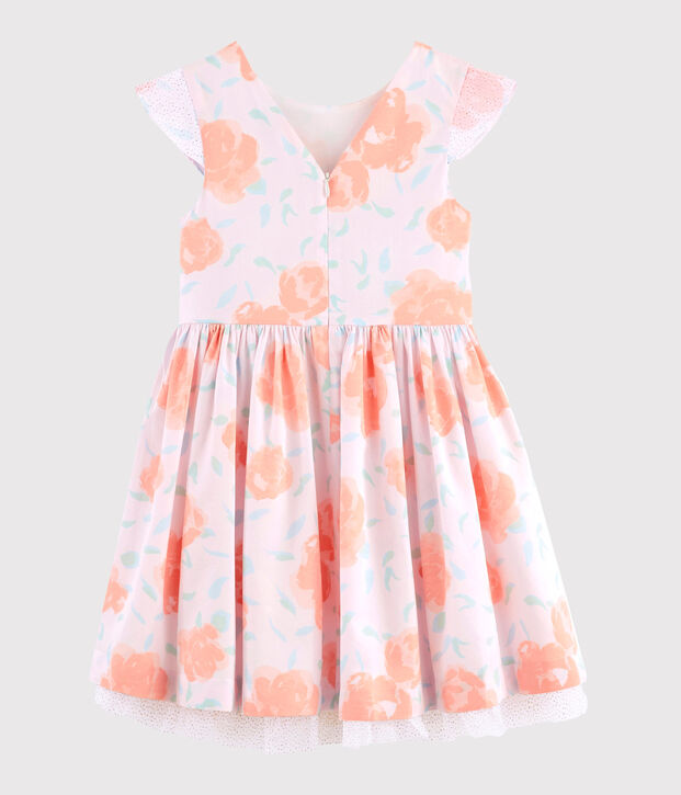 Vestido de ceremonia de ni&ntilde;a rosa/multicolor