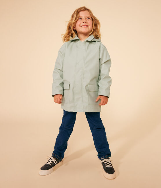 Impermeable emblemático reciclado para niña/niño verde HERBIER