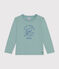 Camiseta de manga larga de punto fino para niño verde PAUL