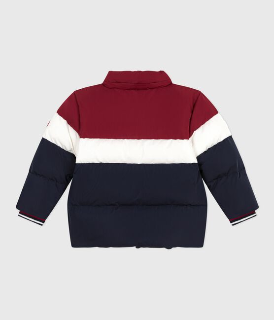 Plumífero infantil liso colorblock azul SMOKING/blanco MULTICO