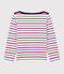 Marinera de algodón de niña / niño blanco MARSHMALLOW/rojo BRASIER/azul PEPS