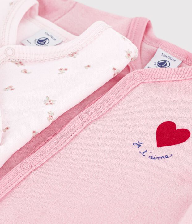 Juego de pijamas de terciopelo estampado para beb&eacute; multicolor