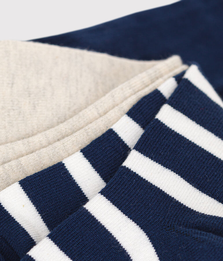 Juego de 2 pares de leotardos de punto de algod&oacute;n para beb&eacute; multicolor